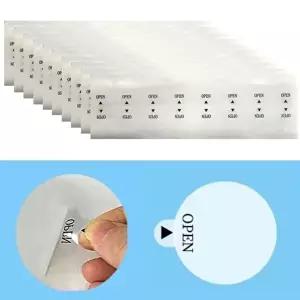 고품질 WL 투명 OPEN 실링 포장 스티커 160pcs 선물포장스티커 오픈스티커 오픈포장스티커 WFNUELR