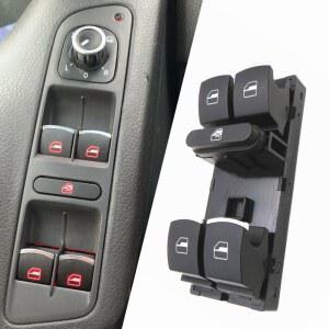 호환 5번째 959857 VW Jetta Tiguan 골프 GTI MK5 MK6 Passat B6 CC Seat Leon MK2 5ND 959 857 용 파워 윈도우 마스터 스위치 제어 버튼