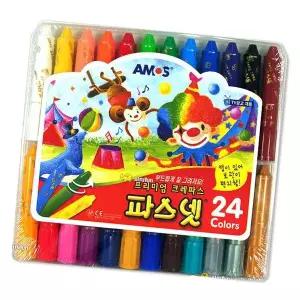 [하프클럽/브이와이]소프트 넷 크레용 오일텔크레 색칠 크레 24색 1P