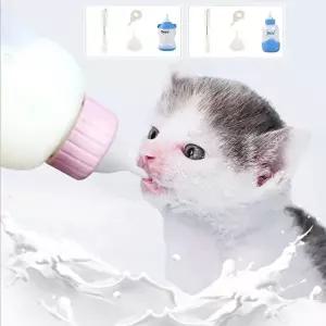고품질 애완동물 젖병 세트 강아지 고양이 반려동물 80-100ml 애완동물 접병세트 강아지젖병 WFNUH12