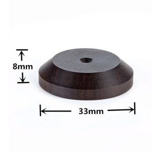 호환 4개 33mmx8mm 33mmx16mm 스피커 스파이크 아이솔레이션 흑단 나무 받침대 하이파이 아이솔레이터