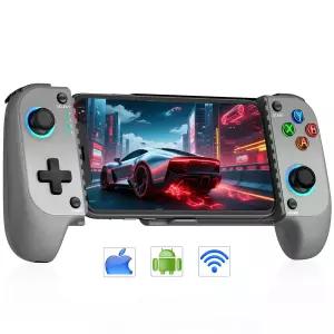 홀 이 있는 안이드용 AXYBCOOL 모바일 무선 전화 컨트롤러 휴대폰 케이스 지원이 게임 Game Pass(그레이)와