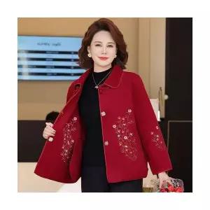 모직코트 여성 코트 가을 모직 결혼식 피로연 복장 춘추 상의 admr3