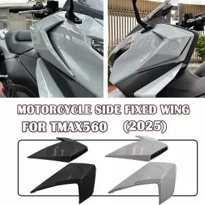 야마하 TMAX 560 TMAX560 2025 에어 디플렉터 사이드 윈드 디플렉터 고정 윙 레그 페어링 쉴드 액세서리 바