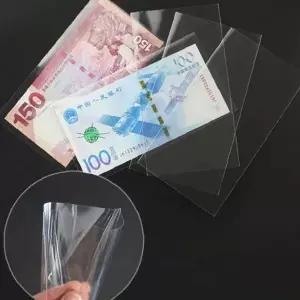 지폐보관케이스 100p 투명 화폐수납 종이돈 동전정리 컬렉션 앨범형 보호필름