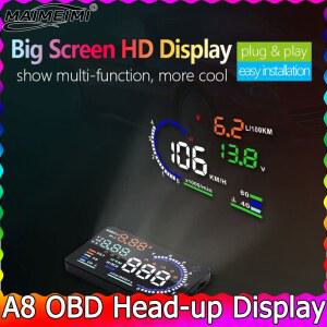 호환 A8 OBD HUD 헤드업 디스플레이 속도계 자동차용 헤드업 디스플레이 타코미터 과속 경보 자동차 전자 액세서리