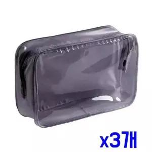 TBZ 사각 깔끔 다용도 투명 파우치(22x15cm) x3개 가방속백