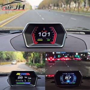 호환 OBD GPS 듀얼 시스템 헤드업 디스플레이 GPS 속도계, 과속 경보, 전압 수온 타코미터, 온보드 컴퓨터