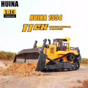 HUINA 1554 1 16 RC 트럭 RC 자동차 장난감 원격 조종 불도저 합금 트랙터 엔지니어링 자동차 모델 장난감