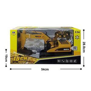 HUINA 1 14 RC 전동 굴착기 1535 원격 조종 굴착기 15채널 2.4G 무선 완성형 장난감 모델 배터리 사운드 라
