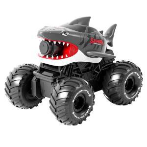 Rc 자동차 2.4G 수륙양용 물 스파이어 상어 물총 4Wd 원격 제어 트럭 오프로드 방수 장갑차 장난감