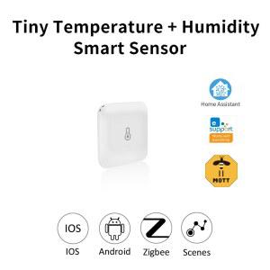 호환 eWelink Zigbee 무선 스마트 센서 소형 온습도 모니터 Alexa 및 Google Home Assistant 호환