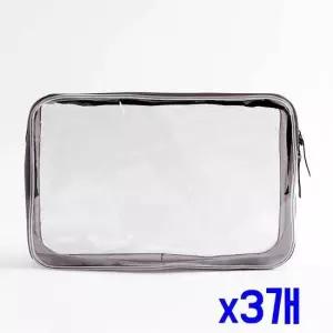 TBZ 사각 다용도 블랙라인 투명 파우치(20x13.5cm) x3개