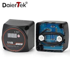 호환 DaierTek 스마트 듀얼 배터리 스마트 아이솔레이터 12V 140A 캠핑카 RV 용 디지털 전압 감지 릴레이 VSR 분할 충전
