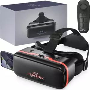 3D VR 셋 안이드 리모컨 및 휴대폰용 비디오 앱 링크 초보자용 가상 현실 고글 세트