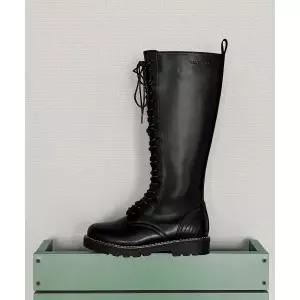 MAC MOC Raven 레이븐 풀 레이스업 와이드핏 롱 부츠_2color 3.5cm 113551