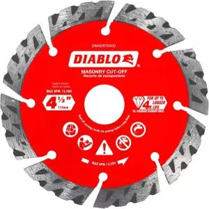 디아블로 다이아몬드 세그먼트 터보 메이슨리 컷 - 콘크리트 벽돌 및 블록용 오프 블레이드 직경 4-1/2