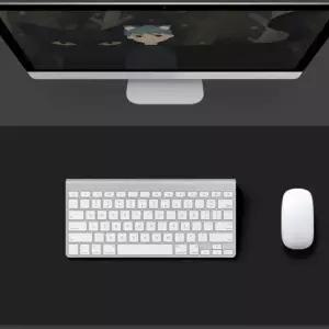 [골드스마일]컴퓨터데스크보호 블랙 책상보호 블랙책상매트 60X30 책상커버