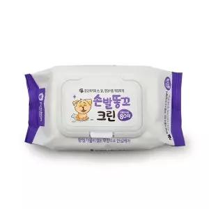 [골드스마일]캡형 손발티슈 청결용물티슈 80매 애견물티슈 반려동물전용