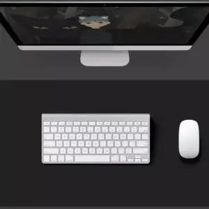 컴퓨터데스크보호 블랙 책상보호 블랙책상매트 60X30 책상커버