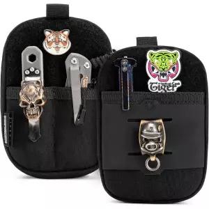 TACTICAL GEEK 블록 F EDC 파우치 다용도 나일론 컴팩트 허리 백 멀티툴용 몰리 유틸리티 포켓 오거나이저