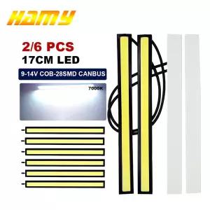 화물차작업등 써치라이트 해루질 2/6피스 17CM 자동차 LED 빛 COB DRL 운전 주간 주행 등 12V 7000K 화이트