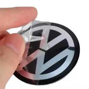 자동차휠캡 4개입 56mm 60mm 65mm 자동차 휠 센터 캡 데칼 허브 스티커 액세서리 폭스바겐 폴로 파사트 GTI