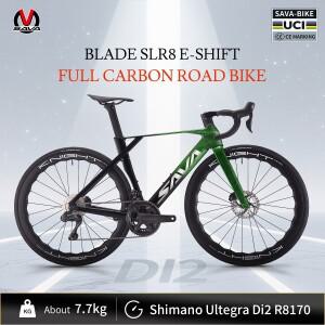 SAVA SLR8 전체 탄소 섬유 E-Shift 도로 자전거, SHIMAN0 ULTEGRA 8170 Di2 키트 사이클로크로스 도로 자전