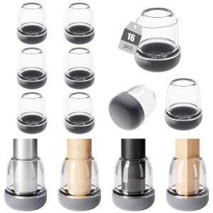호환 16PCS 의자 다리 보호대 비 스틱 헤어 그래 핀 나일론 바닥 가구 다리 커버 패드 긁힘으로부터 바닥을 보호하기위한