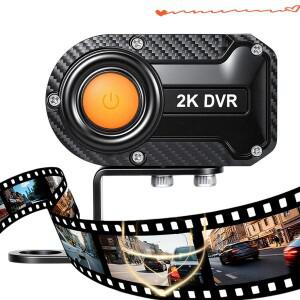 2K HD WiFi 오토바이 카메라 IP67 방수 주행용 블랙박스 DVR 캠코더 여행 사이클링 브이로그용