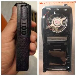 모토로라 DEP450 CP200d XIR P3688 무전기 수리 부품용 스피커가 포함된 라디오 전면 커버 하우징 케이스