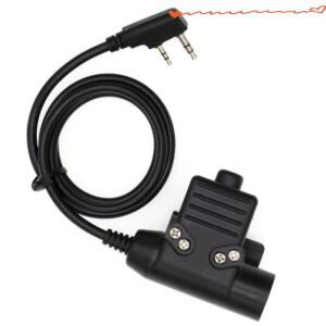 새로운 U94 Ptt K 포트  헤드셋 어댑터 켄우드 TYT 바오펑 콴셩 UV-5R BF-888S 777S 무전기 햄 라디오용