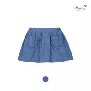 [레노마키즈]페리미츠 초등 여아 스칼럽 포켓 데님 스커트 P2622S610_36_CJ