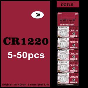 호환 CR1220 3V 40mAh 신뢰할 수 있는 코인 셀 배터리 5-50PCS LM1220 BR1220 리모컨 자동차 키 계산기용