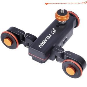 옐랑구 L4X 모터식 카메라 슬라이더 비디오 돌리 전동 트랙 (리모컨 포함) DSLR 캠코더 액션 휴대폰용