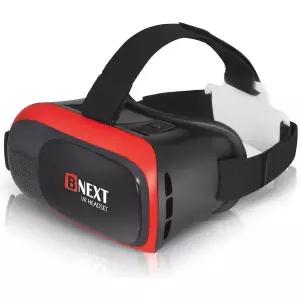 VR 헤드셋 아이폰 및 안드로이드 호환 범용 가상 현실 고글 모바일 게임 360 영화 부드럽고 편안한 뉴 3D