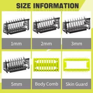 호환 QP2520, QP2530, QP2620, QP2630, QP6510, QP6520 페이스 헤어 클리퍼, 수염 트리머, 면도기용 가이드 콤 가드