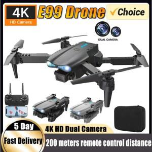 호환 새로운 E99Pro RC 드론 4K 프로페셔널 1080P 광각 HD 카메라 탑재 접이식 헬리콥터 WIFI FPV 고도 유지 기능 선물용