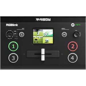 RGBlink 미니 비디오 믹서 스위처 4 x HDMI 입력 2K 입력 출력 실시간 라이브 스트리밍 출력 6개 사진 PVW