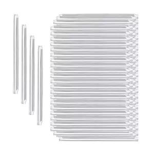 1000 PCS 60mm 광섬유 광열 수축 튜브 베어 파이버용 단일 스테인리스 막대가 있는 퓨전 스플라이스 투명