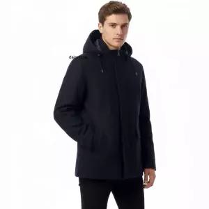 SAINT JAMES St Jean 후드 코트 네이비