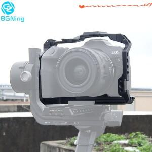 Canon EOS R8 카메라 케이지 리그 키트 상단 핸들 콜드 슈 마운트 ARRI 3/8 인치1/4인치 나사 구멍 하우징