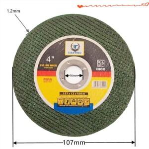 25개 4인치 100mm 연삭 휠 내경 16mm 연삭 디스크 각도 그라인더용 원형 디스크
