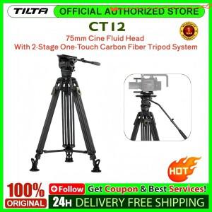 틸타 CT12 75mm 시네 플루이드 헤드 2단계 원터치 카본 파이버 삼각대 전문가용 유압