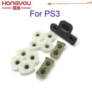 플레이 스테이션 3 PS3 컨트롤러 교체 실리콘 전도성 고무 단추 패드 세트 100 세트 도매 가격