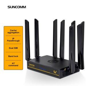 유심공유기 SUNCOMM O8 IMEI CAT19 카드 라우터 밴드 슬롯 WIFI6 와이파이 외부 듀얼 CPE 메쉬 안테나 LTE AX3000 해제 5G