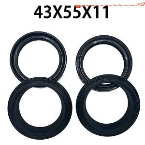 43x55x11 프론트 포크 오일 씰 & 43 55 더스트 커버 야마하 FZS1000 S2 MT01 R1 YZF-R1M TDM850 1996-2015