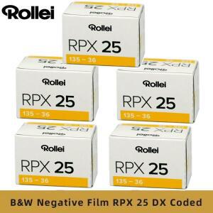 1-10롤 36컷/롤 Rollei RPX 25 135 35 흑백 네거티브 필름 (코닥 카메라용) (유통기한: 2026)