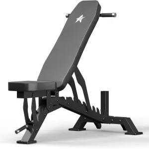 STACOO 웨이트 벤치 홈 헬스장 전신 운동을 위한 조절 가능한 300LBS 용량 프레스 33인치 엑스트라 롱