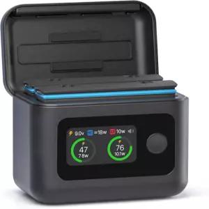 Insta360 X5 배터리용 지능형 5-in-1 충전기 - 27W 듀얼 채널 케이스 10W 파워 뱅크 방전 LED 디스플레이